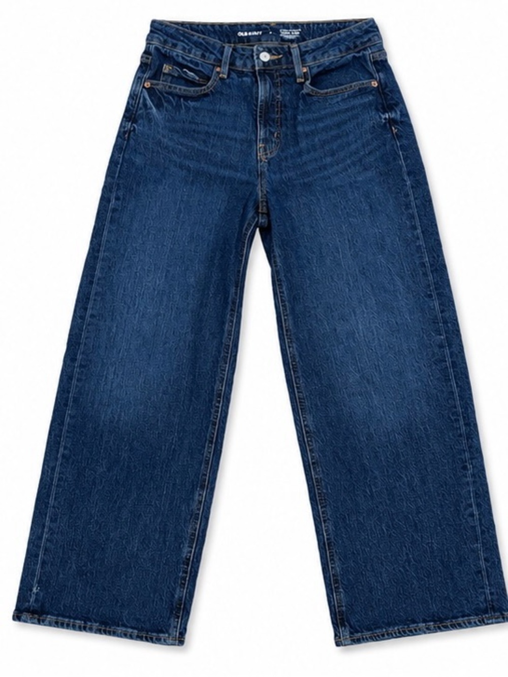 Old Navy Extra High-Waisted Wide Leg Jeans Dark Wash Size 6